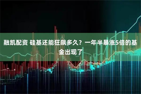 融凯配资 硅基还能狂飙多久？一年半暴涨5倍的基金出现了